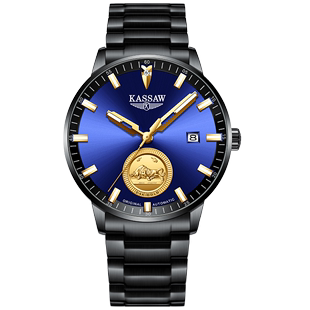全自动机械表男表奢华商务防水钢带腕表金表 K228.遂 名表手表男士