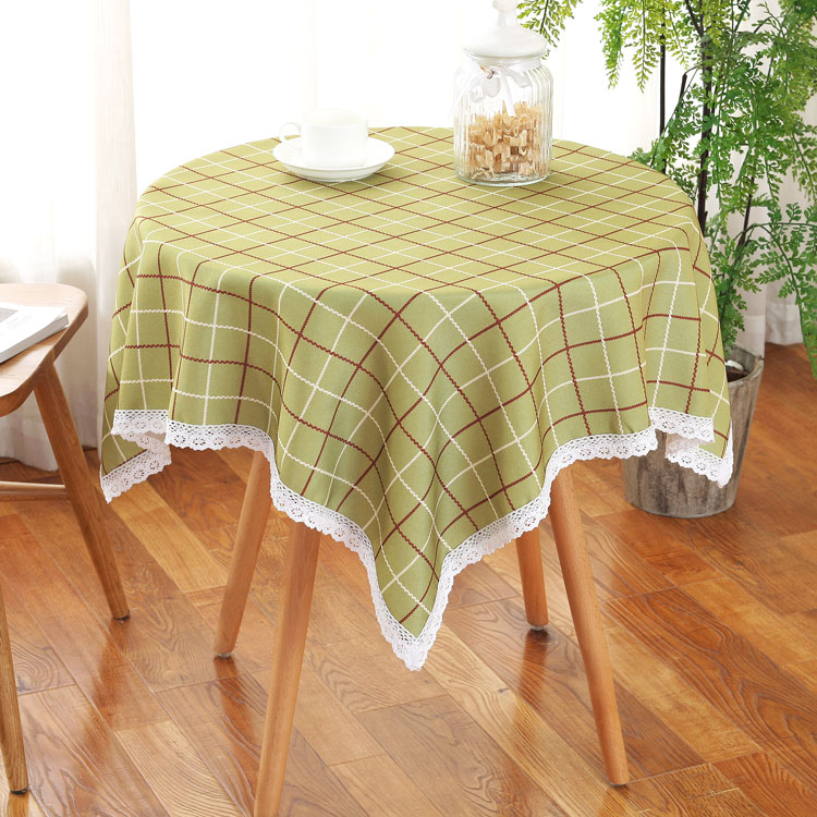 桌布防尘长方形正方形圆桌桌布茶几布餐桌布简约现代欧式 布艺台布