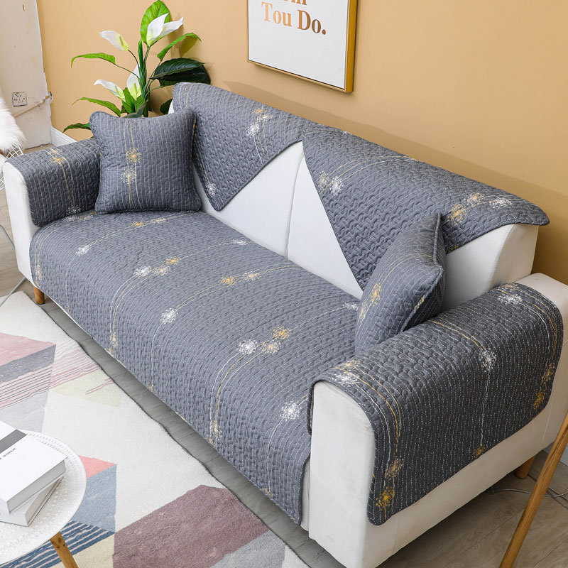 北欧全棉沙发垫四季 通用布艺防滑沙发套现代简约纯棉沙发巾罩客厅