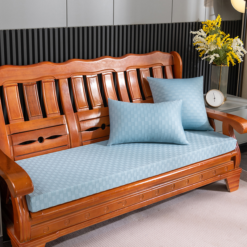 中式 红木沙发坐垫冬夏款 凉席实木沙发垫纯色冰丝夏季 海绵坐垫防滑