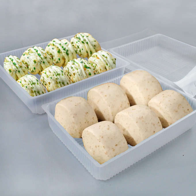 馒头托盒一次性糕点食品打包包装 盒果蔬超市塑料托盘包子盒