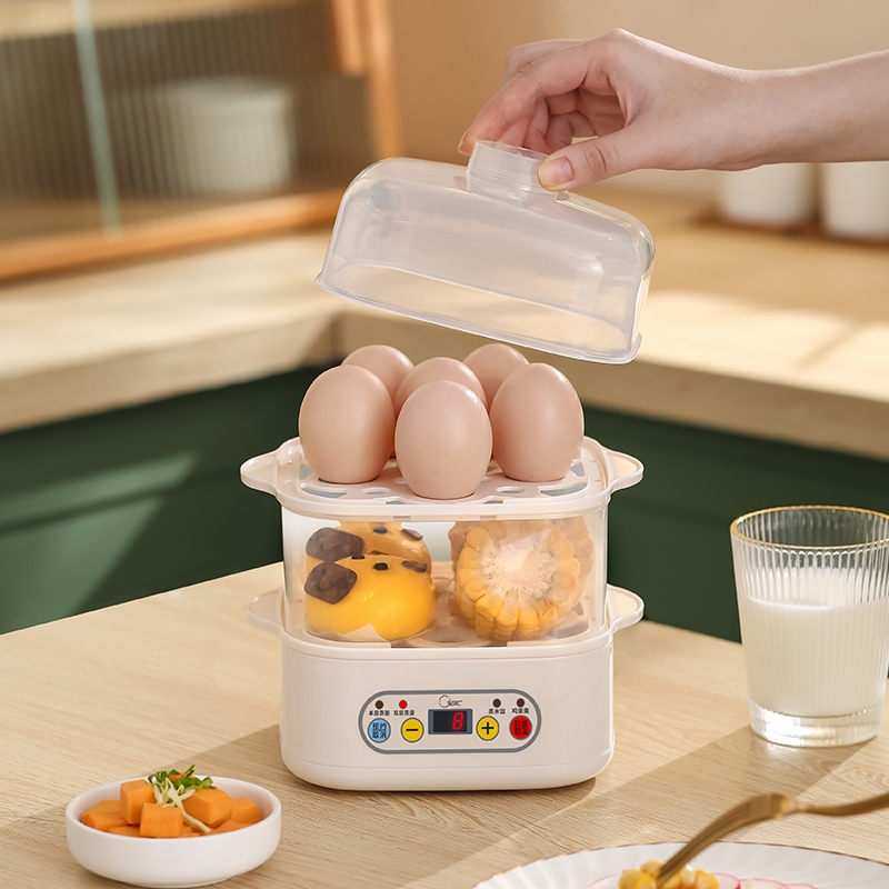 煮蛋器蒸蛋器自动断电家用小型迷你定时多功能蒸鸡蛋羹早餐机神器