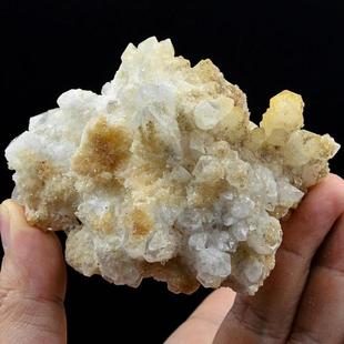 黄水晶 异极矿 黄皮水晶 标本 原石45 天然矿物晶体矿石教学摆件