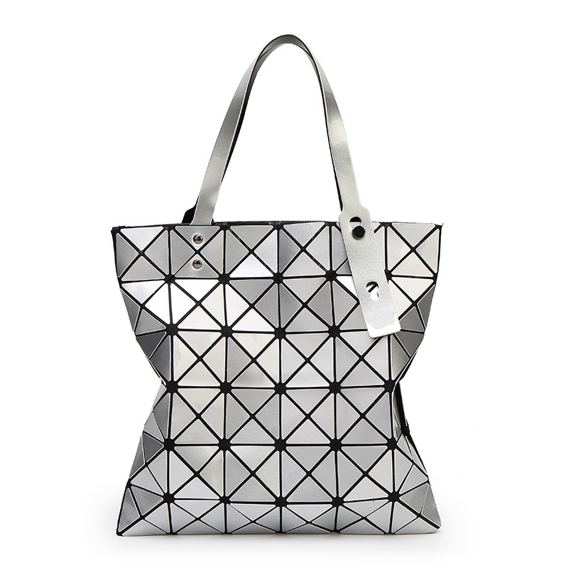 单肩包菱形折叠几何包菱格手提包 时尚 夏季 日本同款 包包女2024新款