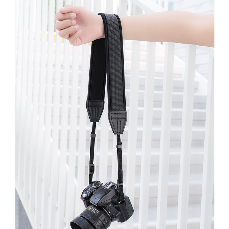佳能肩带单反减压背带高弹力相机挂脖微单挂绳适用于尼康索尼松下