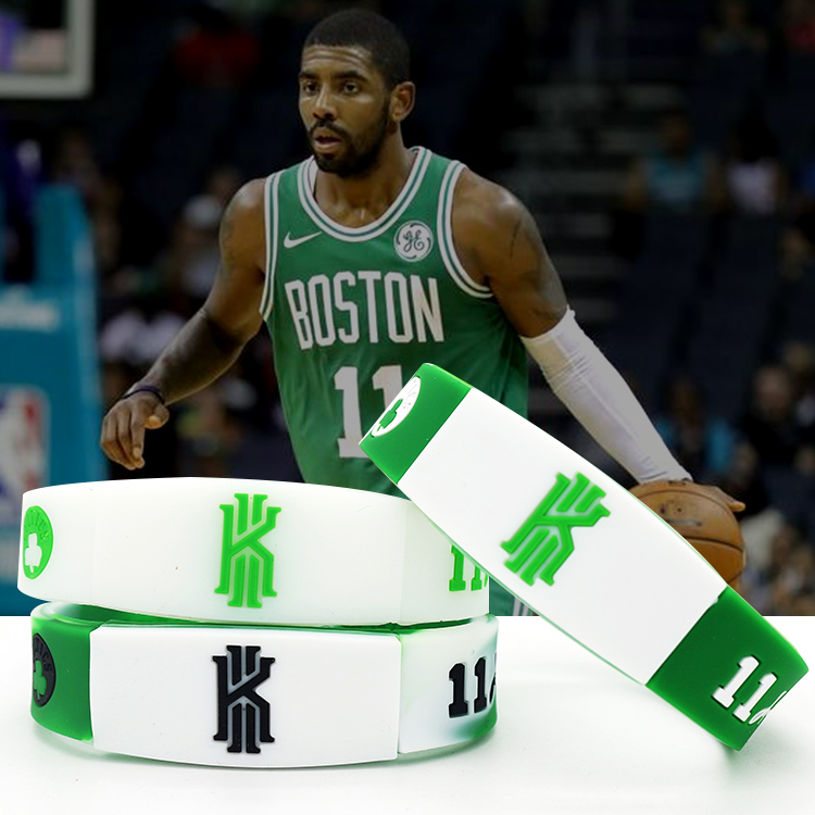 新款 欧文11号篮球手环绿衫 军纪念款 男硅胶腕带夜光双层迷彩渐变色