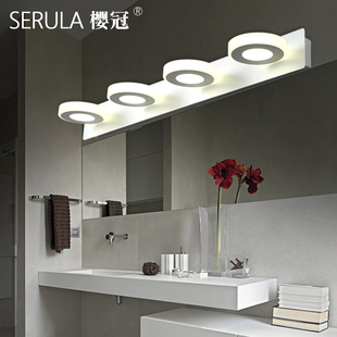 LED镜前灯免打孔现代简约可调节烤漆亚克力浴室卫生间化妆灯壁灯