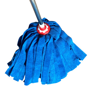 不锈钢毛巾布吸水拖把家用老式 圆头拖布传统客厅地板保洁纤维墩布