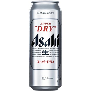 日本进口 朝日啤酒 DRY 超爽辛口 Super 500ml Asahi