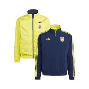 Adidas 阿迪达斯男士 和黄色双面团队夹克舒适外套正品 15872683