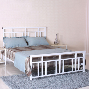 简约卧室铁艺床欧式 铁架床1.5米1.8米双人床1.2米单人床儿童床架