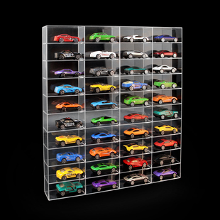 玩具车模型透明展示盒架子小汽车风火轮rd收纳柜亚克力展示架
