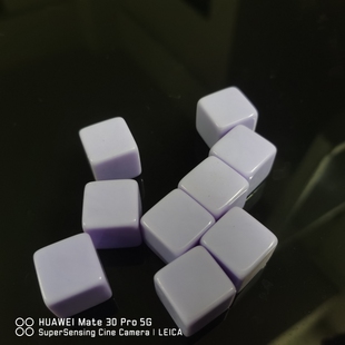 22号光板骰子空白面方直角亚克力筛子雕刻印刷筛子色子教具文具