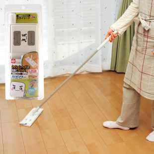 日本LEC平板拖把静电除尘拖把木地板拖把免清洗干湿两用型替换巾
