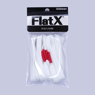 FlatX原装 三叶草贝壳头黑白金标升级版 防松脱8mm扁鞋 带白色红头