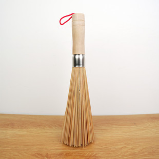竹编刷把竹制品天然手工竹刷子厨房铁锅刷子家用洗锅清洗蒸笼筲箕