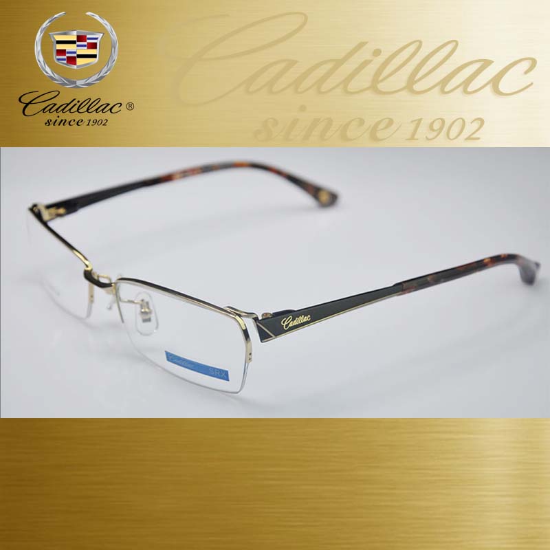 正品 卡迪凯迪拉克眼镜半框商务时尚 近视眼镜架 纯钛镜框男ct174