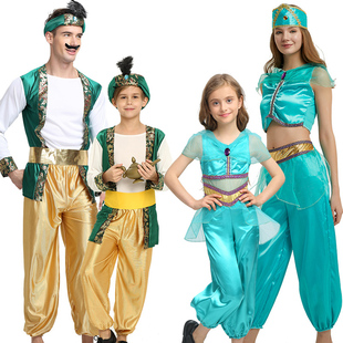 阿拉丁神灯万圣节成人cosplay服装 儿童化妆舞会阿拉伯茉莉公主