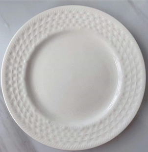 微瑕 6英寸甜点甜品盘北欧餐具出口陶瓷白色釉下彩菜盘碟子饭盘
