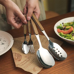 304不锈钢家用分餐勺公用勺公筷大号汤勺饭勺子自主分餐盛饭食堂