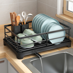厨房碗碟碗筷收纳架台面碗架水槽置物架盘子沥水架放碗盘收纳盒子