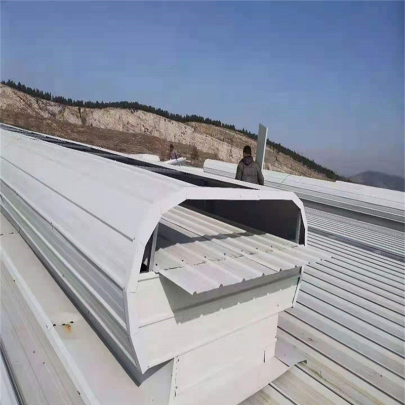 屋顶自然通风器18J621 3屋脊顺坡通风气楼圆弧形电动采光天窗