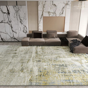 绅士狗3D热缩立体高密度轻奢品质地毯现代美式 波斯风大平层客厅家