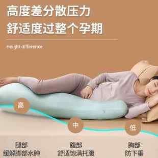 卡裴尔孕妇枕头护腰侧睡抱枕托腹怀孕期夹腿用品u型睡觉专用神器g