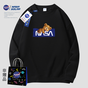 T恤潮牌卫衣 情侣男女宽松圆领套头长袖 SOLAR联名款 NASA 2022秋季