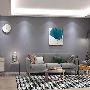 加厚硅藻泥蚕丝墙布现代简约无缝全屋家用客厅卧室背景墙纯色壁布