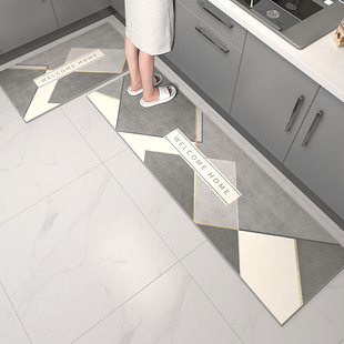 厨房地垫防滑防油可擦免洗地毯家用专用厨房垫吸水垫子洗手台新款