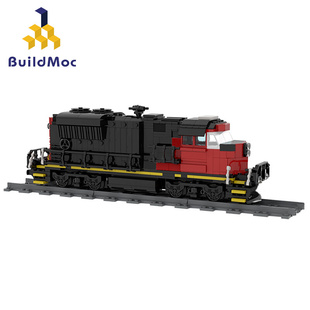 BuildMOC拼装 积木玩具科技机械创意货运火车内燃机车铁路EMDSD70M