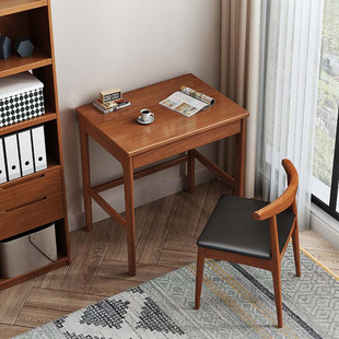 实木书桌家用学生桌子卧室写字台式 电脑桌书房简约办公桌子小户型