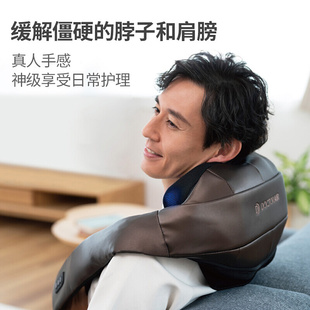 新款 日本颈椎按摩器家用肩颈腰部背部斜方肌大力揉捏按摩仪