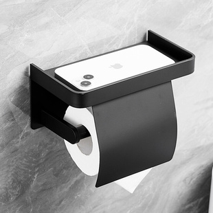 浴室免打孔厕纸架洗手间卷纸置物架卫生间纸巾盒壁挂式 厕所抽纸盒