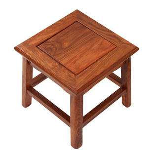 花梨木家用小板凳方凳实木凳子客厅红木换鞋 凳酸枝木沙发茶几矮凳