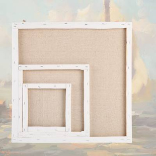 手绘油画框带布订做制板练习亚麻纯棉油画布内框初学者颜料