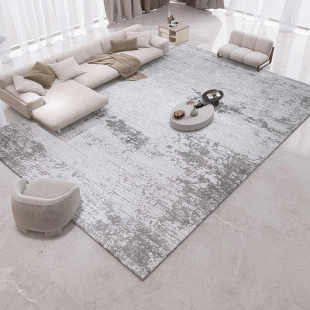 地毯客厅轻奢极简风灰色北欧高级现代简约茶几卧室床前耐脏侘寂风