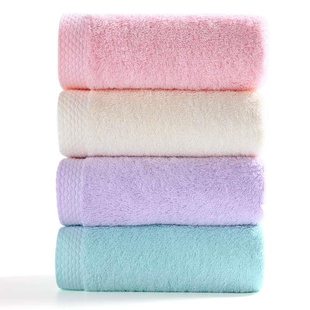 洁丽雅毛巾4条 纯棉洗脸洗澡家用男女全棉加厚吸水不易掉毛大面巾