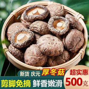 庆元 农家香菇干货肉厚味香冬菇干货干香菇非特级大香菇蘑菇500g