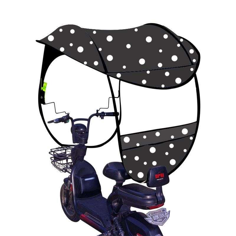 青游2022新款 小型电动自行车遮雨棚遮阳防晒挡风罩遮阳伞可拆卸