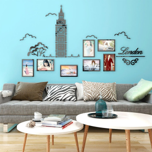 相框墙贴客厅沙发卧室温馨照片墙壁贴纸装 饰 3d亚克力立体创意个性