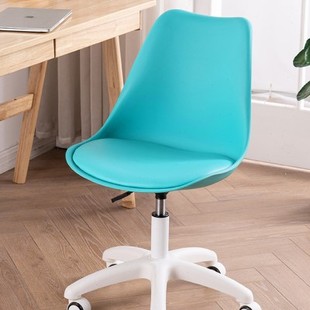 椅子白色电脑椅家用办公学生靠背宿舍椅旋转书桌转椅久坐轻奢现代