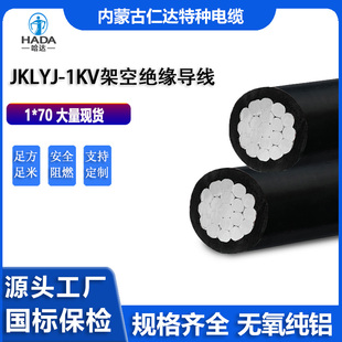 JKLYJ 1芯70平方铝芯电缆现货供应 内蒙古仁达国标架空绝缘导线