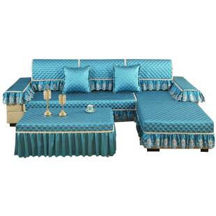 纯色全包茶几桌布罩沙发垫简约现代长方形茶几垫台布茶桌套罩盖巾