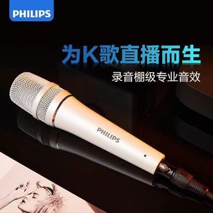 Philips 飞利浦 DLM3010U手持电容麦克风网红主播唱歌话筒套装
