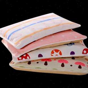 儿童枕头男女幼儿园单人小枕头便携低枕芯薄全棉午睡壳荞麦皮枕头
