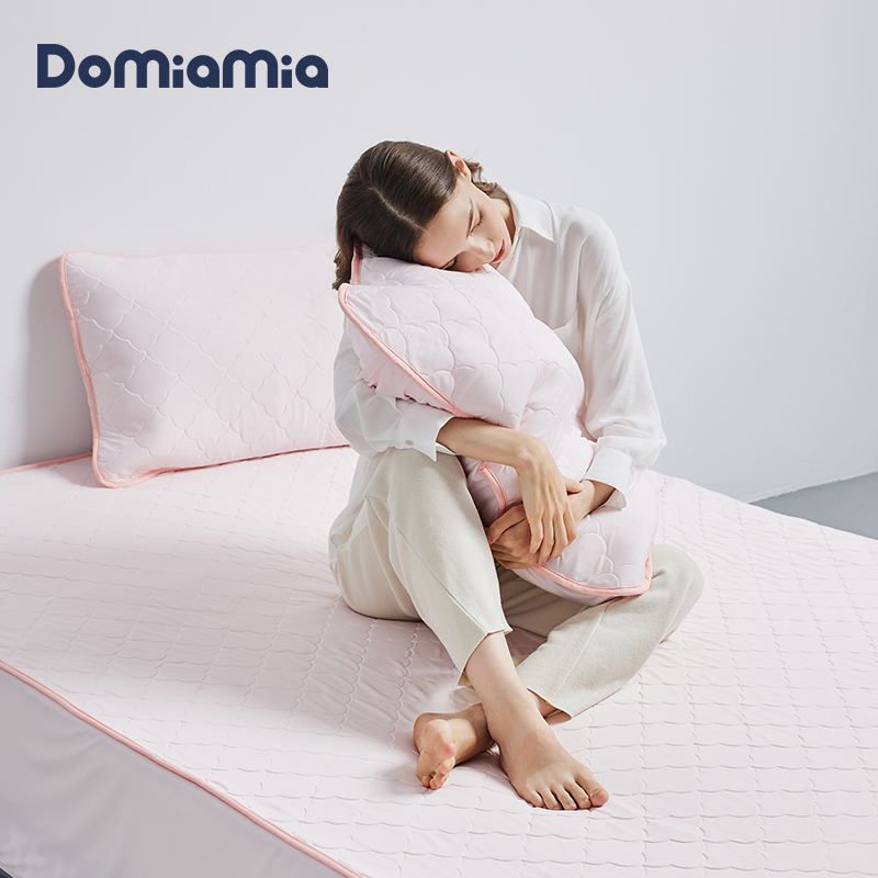 Domiamia夏季 凉感床垫冰丝凉席床笠成人婴儿可用抗菌软垫可水机洗