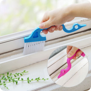 窗户刷卫生间刷地缝隙刷子浴室长把清洁刷硬毛洗手间 瓷砖缝隙刷