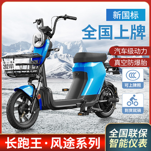 新国标电动车009外卖长跑王锂电池专用电瓶车小型新款 电动自行车